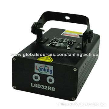 (L6D32RB) twinkling RB 8 Gobo laser light for Christmas party, club